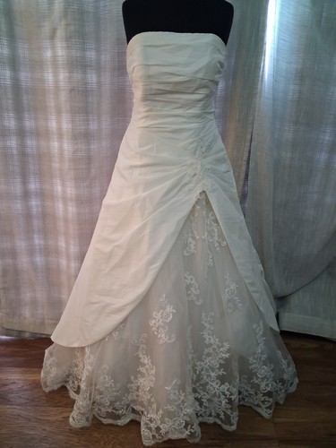 Wedding dress size ivory - wedding, 14