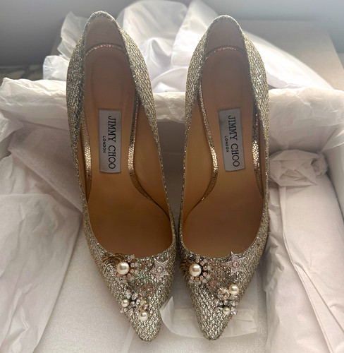 Jimmy choo jasmine 100 silver - jimmy,