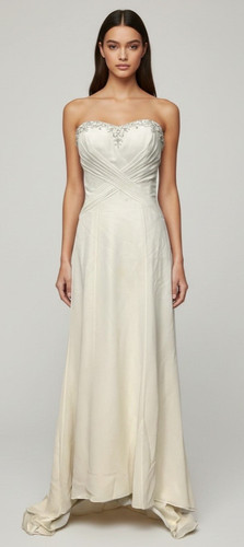 Jasmine ivory strapless beaded - strapless,
