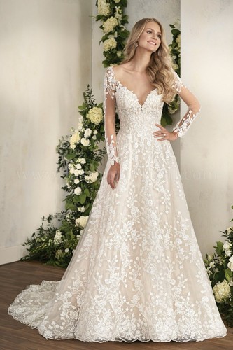 Jasmine bridal long sleeve - bridal,